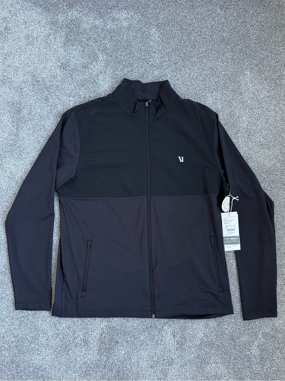 Vuori Men's Black Full-Zip Performance Jacket